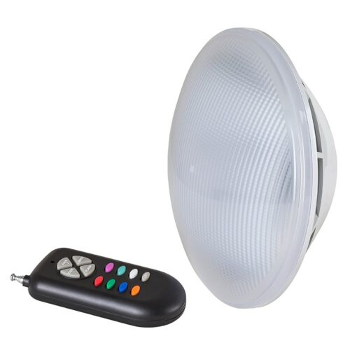 FOCO LED RGB PAR 56 COM COMANDO REMOTO