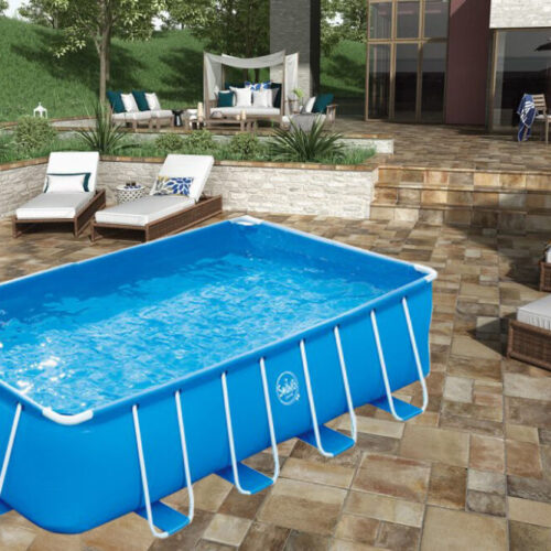 PISCINA FRAME RETANGULAR 4,88 X 2,44 X 1,07 M