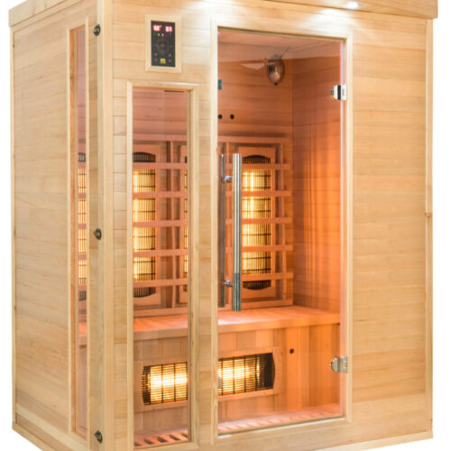 SAUNA INFRAVERMELHOS APOLLON QUARTZ 3 LUGARES